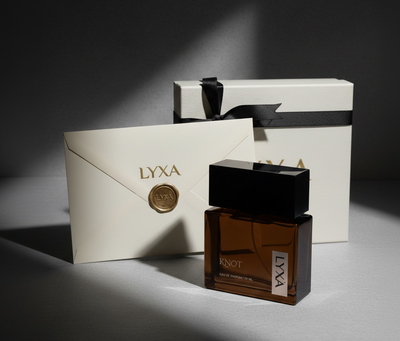 Lyxa Knot Perfume Bottle – Luxury Oud & Floral Fragrance