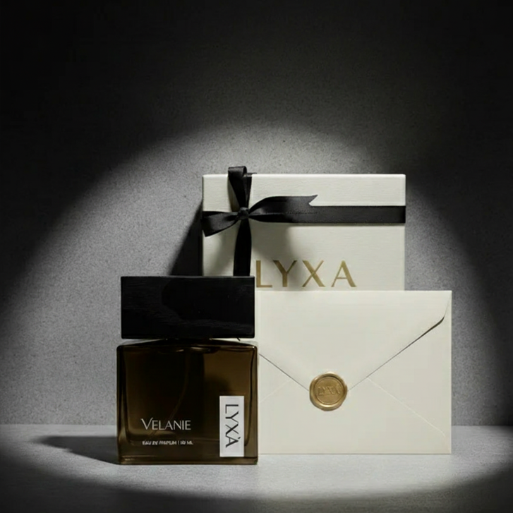 Velanie by Lyxa luxury long lasting perfume with elegant fragrance for women and men.